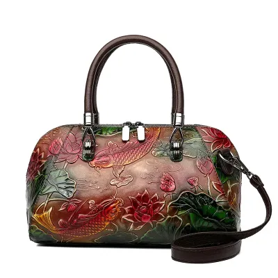 CROCODILE PATTERN HANDBAG
